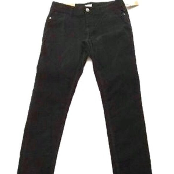 Xhilaration Target Black Velvet Like Skinny Pants Low Rise Size Junior's 7 NWT - Picture 1 of 12